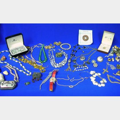 Group of Mostly 20th Century Costume Jewelry and Assorted Items
