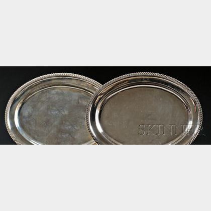 Pair of George III Silver Serving Platters