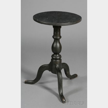 Black-painted Candlestand