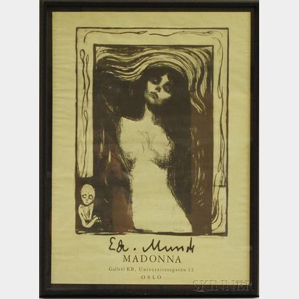 After Edvard Munch (Norwegian, 1863-1944) Edvard Munch Madonna