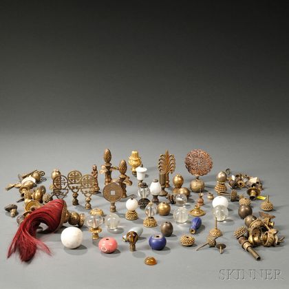 Assorted Hat Finials and Surknobs