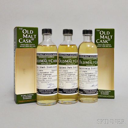 Mixed Old Malt Cask Advance Samples, 3 200ml bottles 
