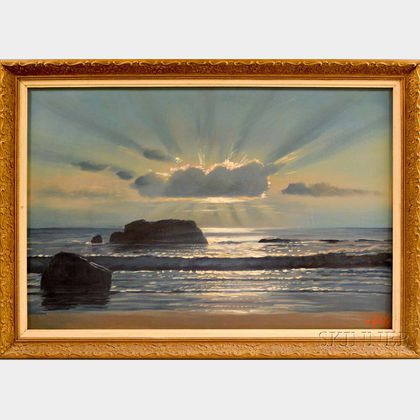 Alexander Nelke (American, 1894-1974) Sun Behind Clouds