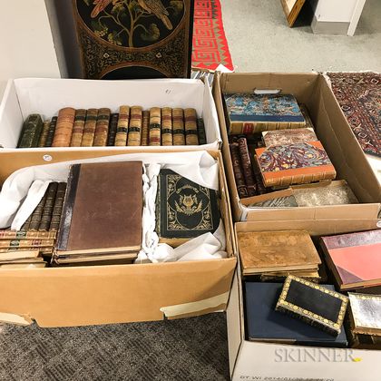 Large Group of 19th and 20th Century Decorative Bindings. Estimate $200-400