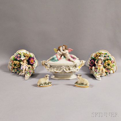 Five Pieces of European Porcelain