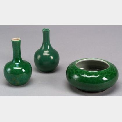 Three Green Monochrome Items
