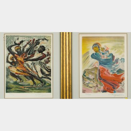 David Alfaro Siqueiros (Mexican, 1896-1974) Lot of Two Images