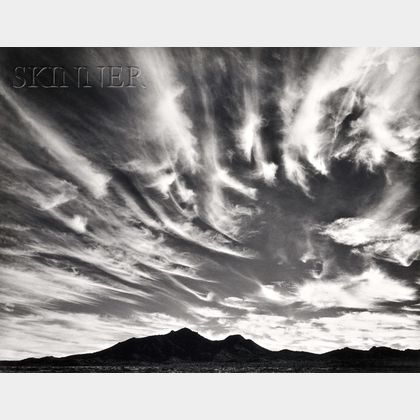 William A. Garnett (American, b. 1916) Clouds over Desert, Blyth, California, 1947.