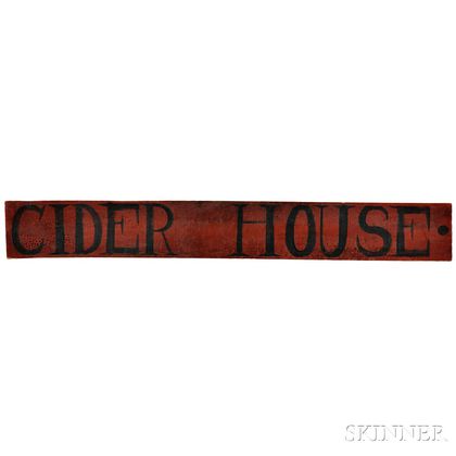 Painted "CIDER HOUSE." Sign