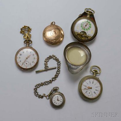 Four Swiss Watches and a 10kt Gold Locket