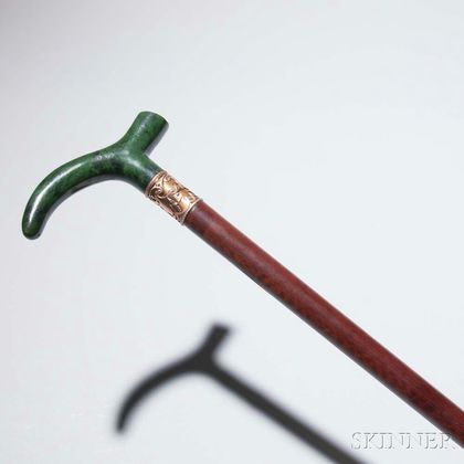 Jade- and Gold-mounted Cane