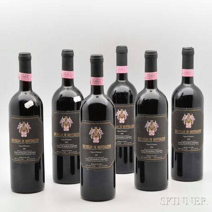 Ciacci Piccolomini dAragona Brunello di Montalcino Vigna di Pianrosso 1990, 6 bottles 