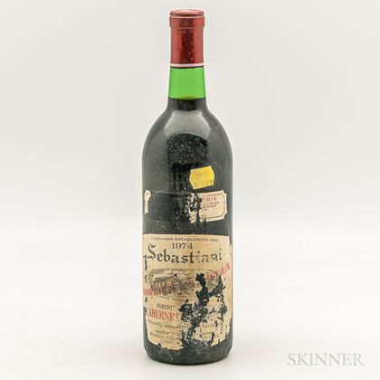 Sebastiani Proprietors Reserve Cabernet Sauvignon 1974, 1 bottle 
