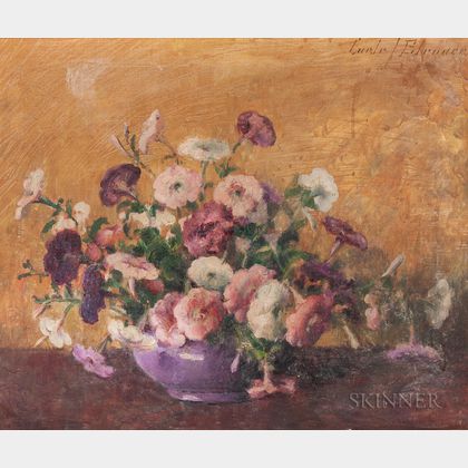 Carle John Blenner (American, 1862-1952) Petunias