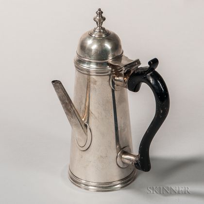 Stieff-Colonial Williamsburg Reproduction Sterling Silver Chocolate Pot