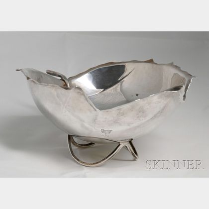 Cartier Sterling Silver Leaf-shaped Bowl