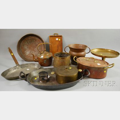 Ten Pieces of Brass, Copper, and Metalware