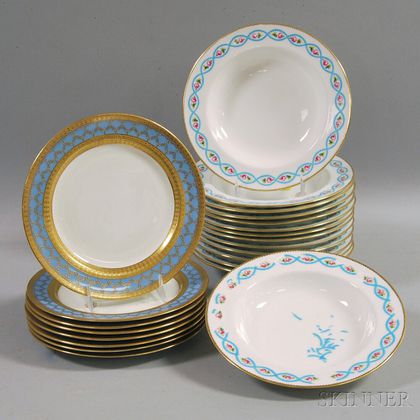 Twenty-two Pieces of Minton Porcelain Tableware