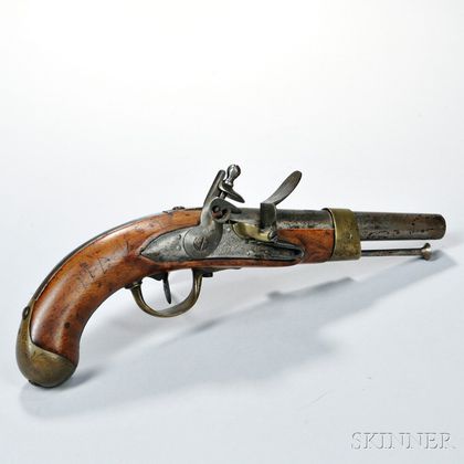 French An XIII Flintlock Pistol