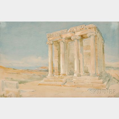 Henry Bacon (American, 1839-1912) The Temple of Athena Nike, Athens