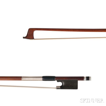 French Silver-mounted Viola Bow, André Chardon
