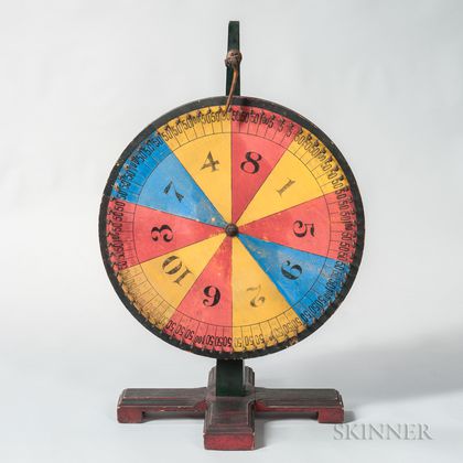 Painted Standing Wheel of Chance