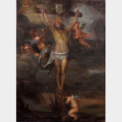 School of Sir Anthony van Dyck (Flemish, 1599-1641) Crucifixion