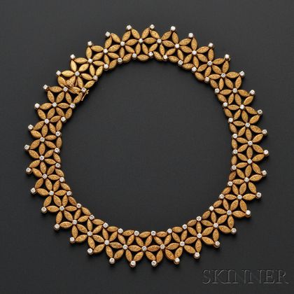 18kt Gold and Diamond Necklace, Mario Buccellati