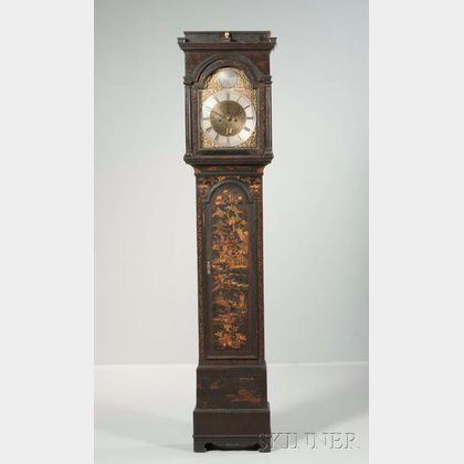Robert Welsh Japanned Longcase Clock
