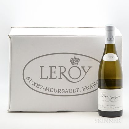 Leroy Bourgogne Blanc 2016, 12 bottles (oc) 