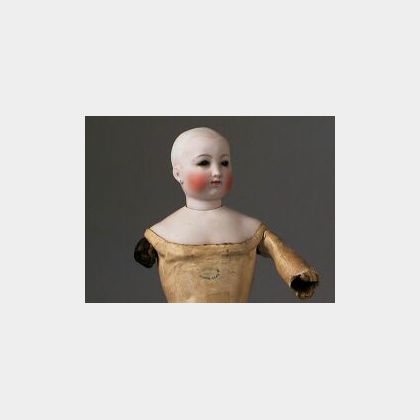 Unusual Bisque Character Lady Doll by Alexandre Leverd