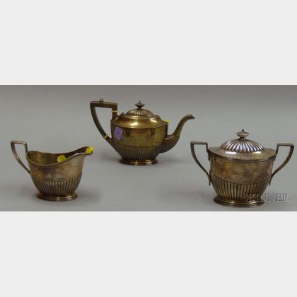 Gorham Three-piece Silver Plated Tea Set