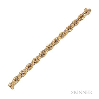 18kt Gold Braid Bracelet