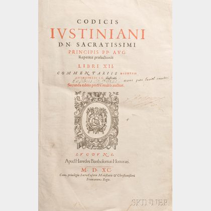Justinian (c. 482-565) Codicis