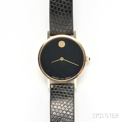 Movado, Gentleman's 14kt Gold "Zenith Museum" Wristwatch
