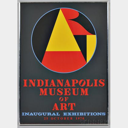 Robert Indiana (American, b. 1928) Indianapolis Museum of Art Inaugural Exhibitions Poster