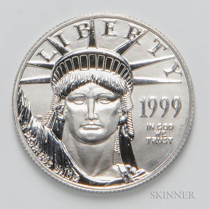 1999 $50 Half Oz. American Platinum Eagle.