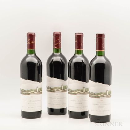 Robert Mondavi Cabernet Sauvignon Reserve 1989, 4 bottles 