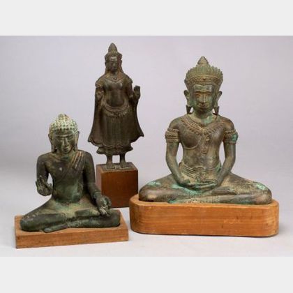 Three Bronze Buddhas