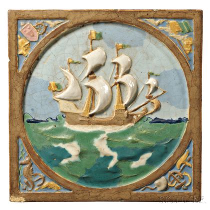 Arts and Crafts Period Architectural Tile 