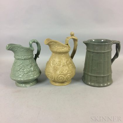 Three Ridgway Ceramic Pitchers