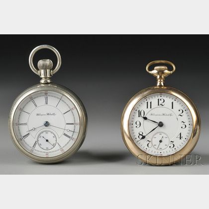 Two Hampden Watch Company Open Face Watches