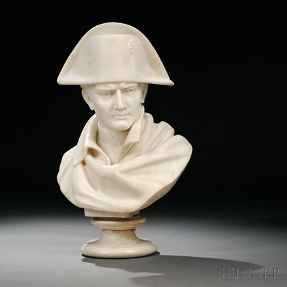White Marble Bust of Napoleon