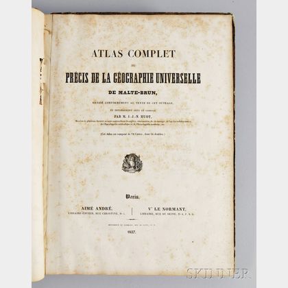 Malte-Brun, Conrad (1775-1826),Atlas Complet du Precis de la Geographie Univselle