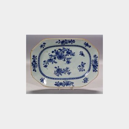 Blue and White Chinese Export Porcelain Platter
