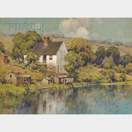 Hezekiah Anthony Dyer (American, 1872-1943) The White House on the Lake