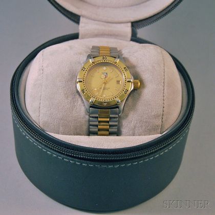 Lady's Tag Heuer 964.008R Professional Gold-plated and Stainless Steel Wristwatch