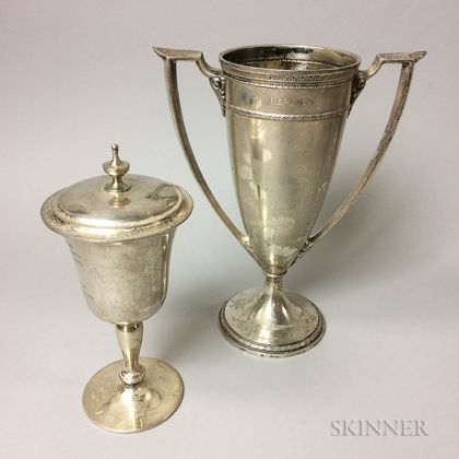 Two Sterling Silver Trophies