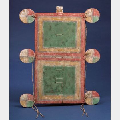 Rare Southwest Katcina Polychrome Dance Board