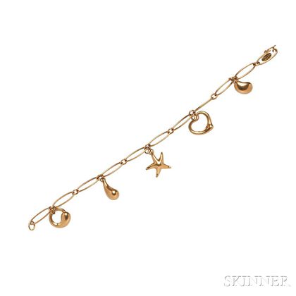 18kt Gold Charm Bracelet, Elsa Peretti, Tiffany & Co.